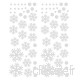 MMLsure  Autocollant pour fenêtre Motif Noël et Flocon de Neige Blanc 20 x 45 cm  Weiß  58x180cm - B07HY7N468